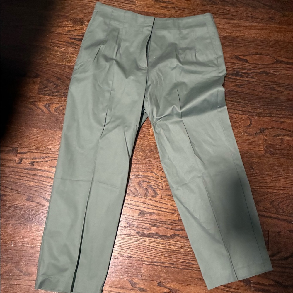 Loft Teal Petite Straight Pants